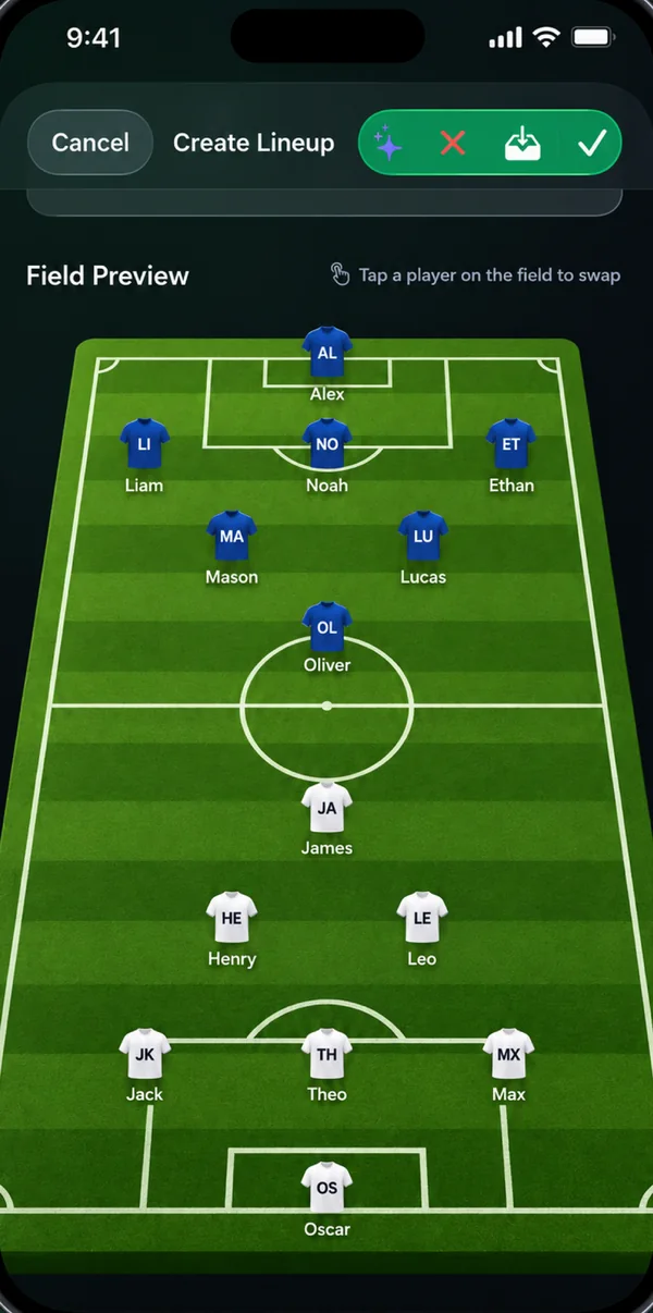 Your lineup. Ready to play.